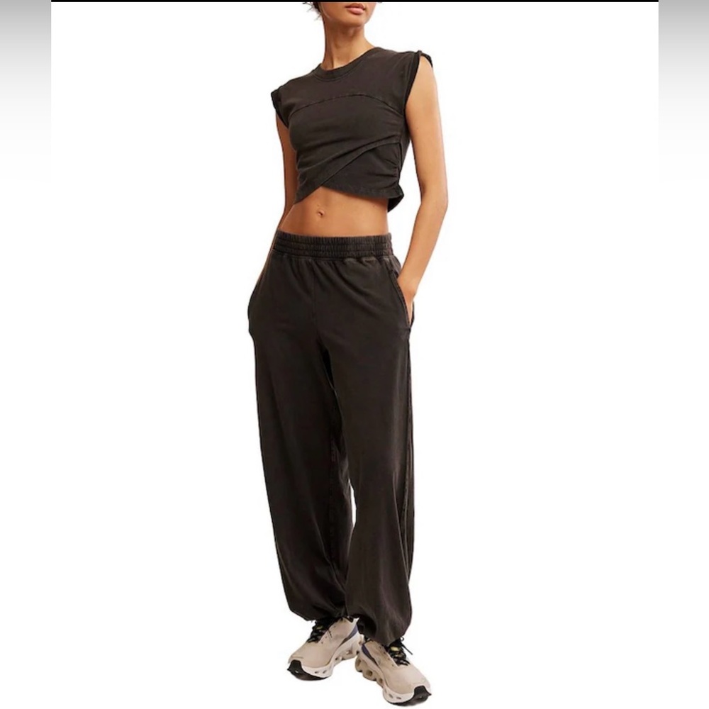 Free People Movement Crossover Set Washed Black